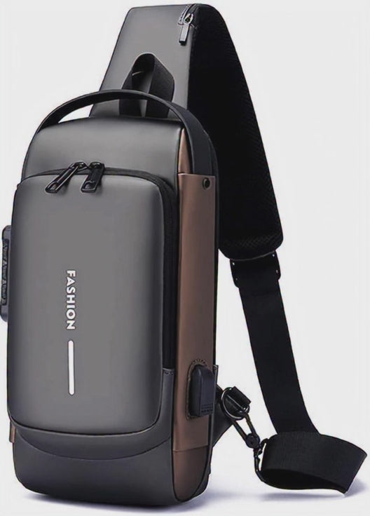 USB anti thief chest bag