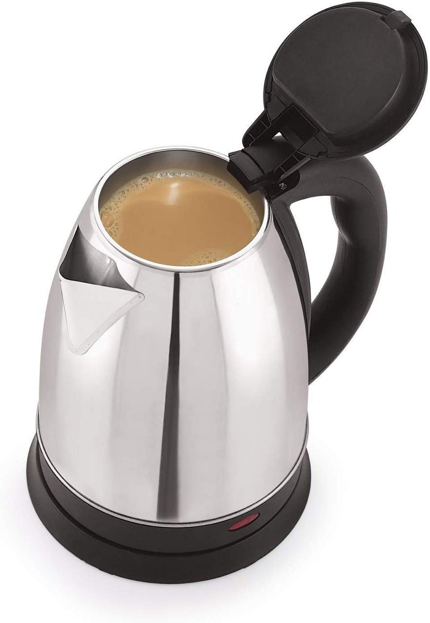 Electric KettleElectric Kettle Automatic Stainless Steel Electric Kettle Heavy Body Extra Large Cattle With Handle Hot Water Pot Portable Boiler Tea Coffee Warmer Heater Cordless Electric Kettle 1.5 l