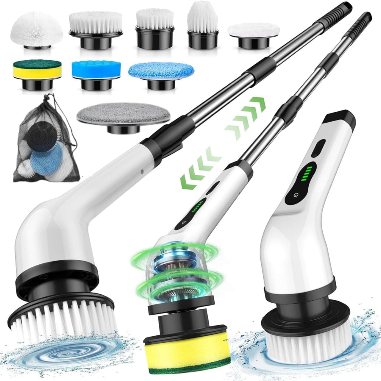 9in1 cordless electric spin scrubber