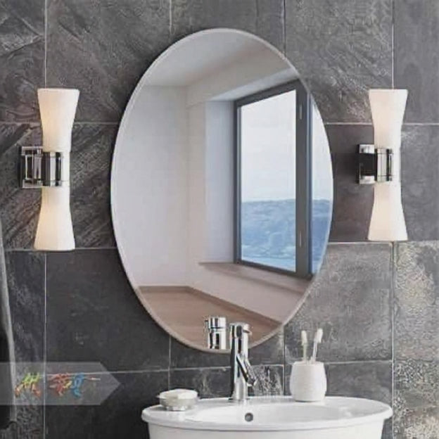 6Pcs Ovel shape sticker mirror 20x30