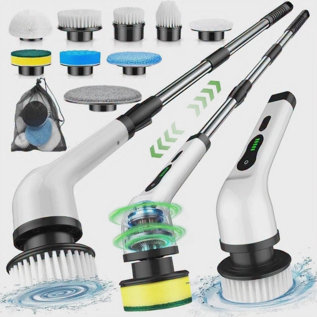 9in1 cordless electric spin scrubber